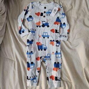 Old Navy Kids Footie Valentine's Truck Design